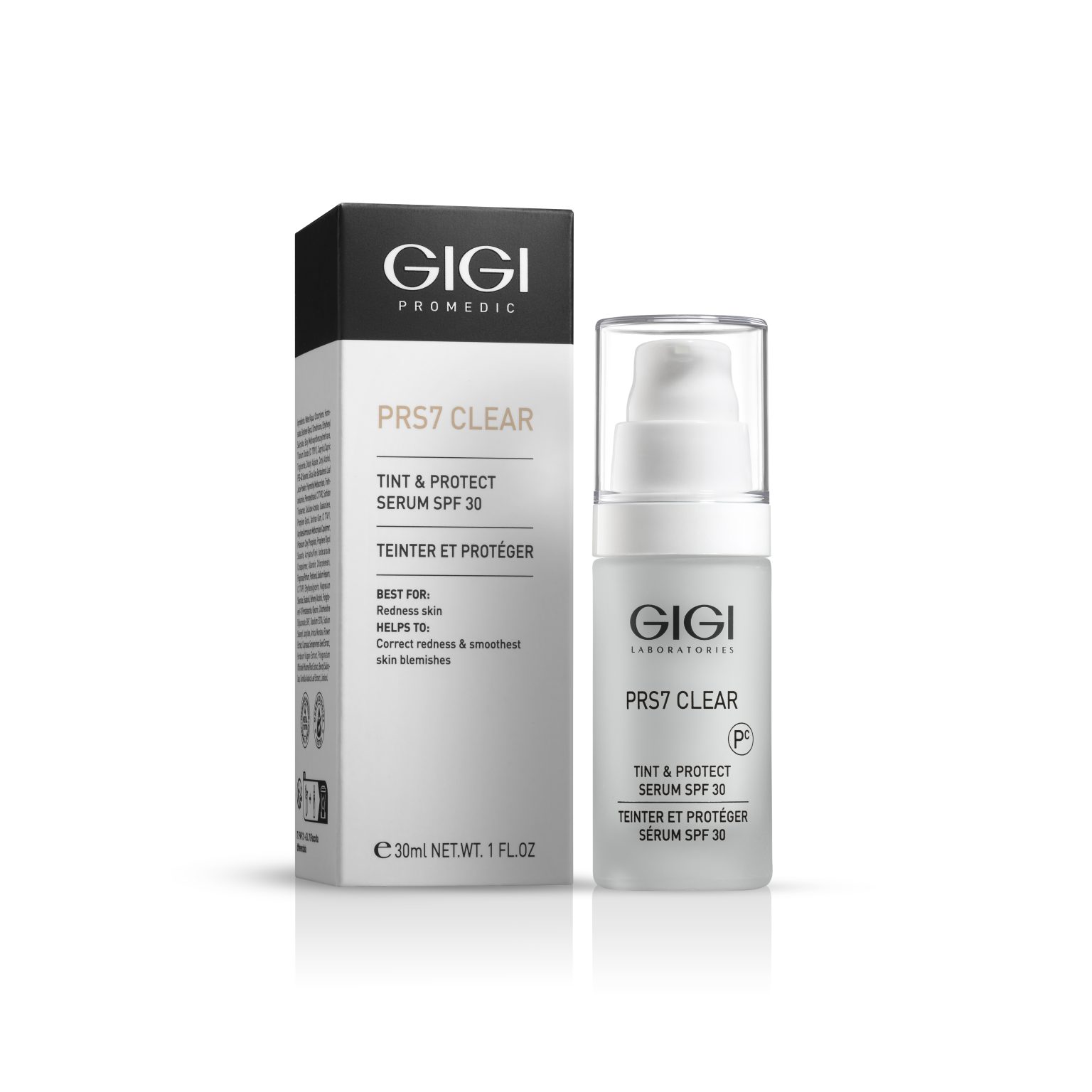 GIGI Laboratories Tint Protect SPF 30 – serumas raustančiai odai SPF 30